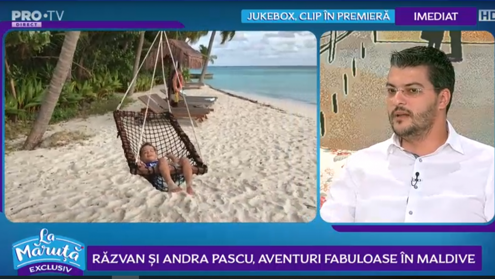 VIDEO: Razvan și Andra Pascu, clipe de poveste în vacanța din Maldive