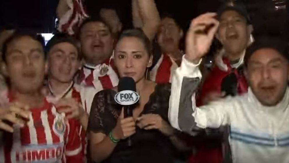 O reporterita a luat dreptatea in propriile maini, dupa ce un suporter a atins-o intr-un mod indecent