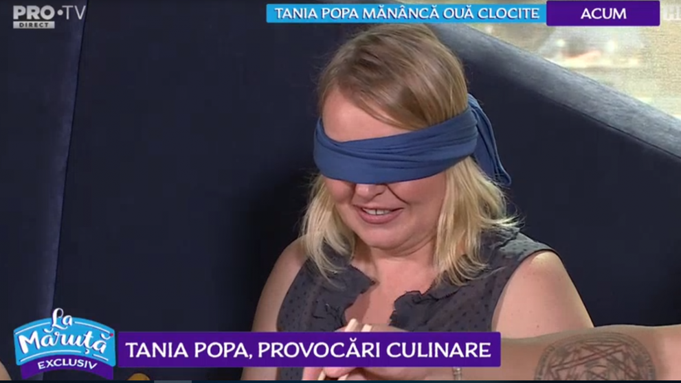 VIDEO Tania Popa pusă în fața unei provocări culinare inedite