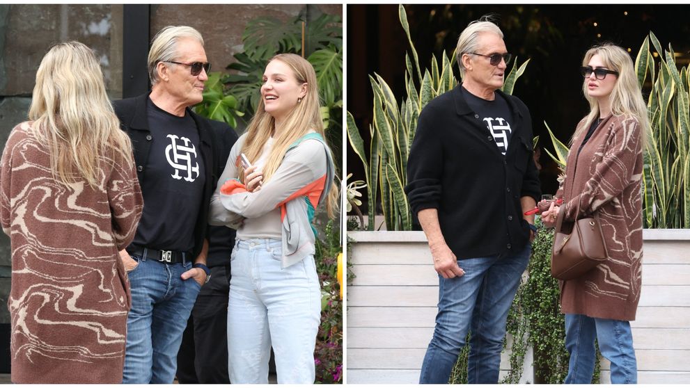 Care-i fiica și care-i soția? Dolph Lundgren, surprins de paparazzi la promenadă, alături de cele mai importante femei din viața sa! Actorul de 67 de ani, diagnosticat cu cancer, a anunțat anul trecut că boala a intrat în remisie