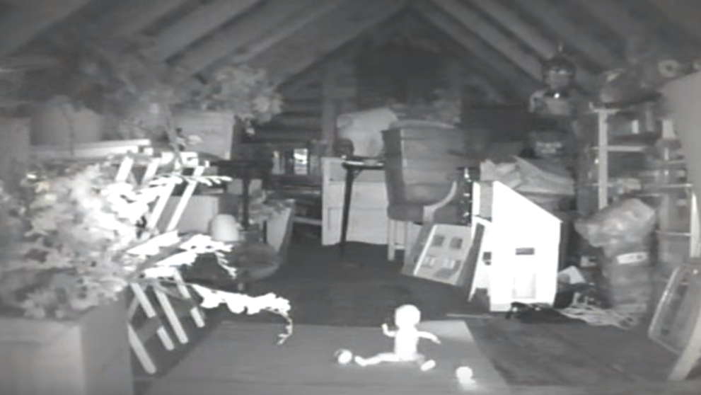 Au auzit zgomote din podul casei si au decis sa monteze camere. Ce au observat cand s-au uitat pe imagini