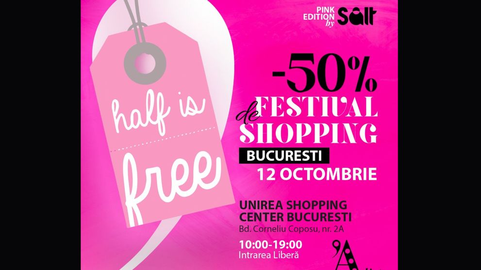 Half Is Free, cel mai așteptat eveniment de shopping al acestei toamne, vine la BUCUREȘTI, pe 12 octombrie 2024