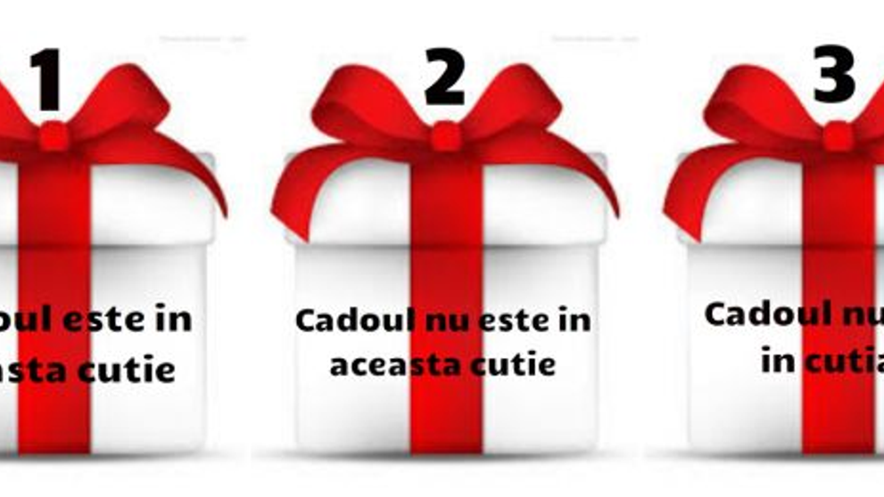 Puzzle-ul de Craciun care te va pune pe ganduri. In care cutie este cadoul?