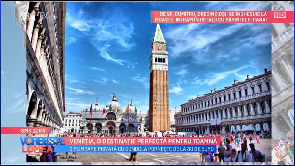 VIDEO Veneția, o destinație perfectă pentru toamnă