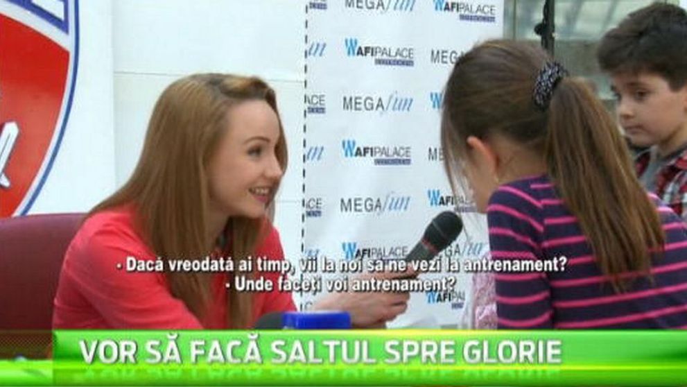 Sandra Izbasa, goana dupa campioane olimpice intr-un mall din Bucuresti: 