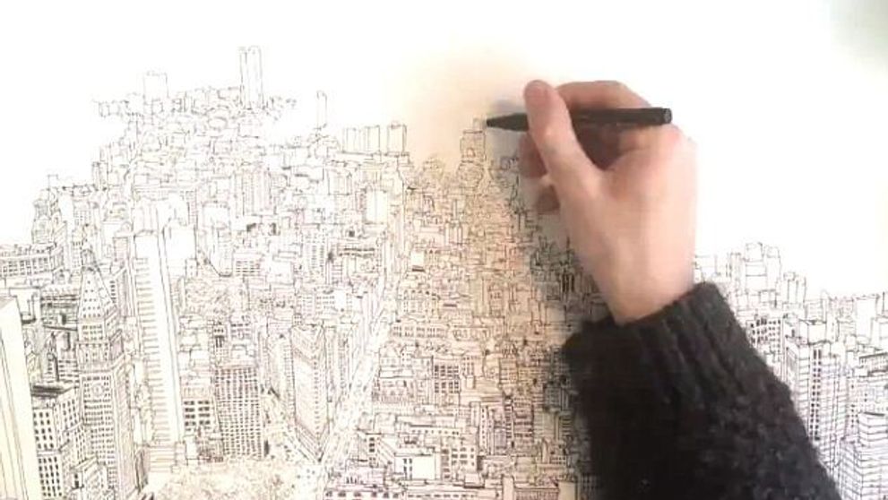 Un baiat extrem de talentat la desen. Clipul a facut imediat valva pe internet: VIDEO