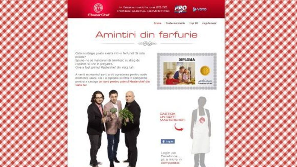 Care e mancarea ta preferata din copilarie? Spune-ne aici si castiga un sort pentru primul MasterChef din viata ta
