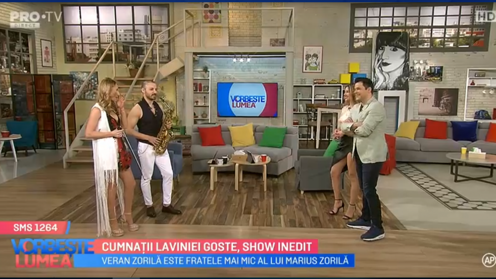 VIDEO Cumnații Laviniei Goste, show inedit