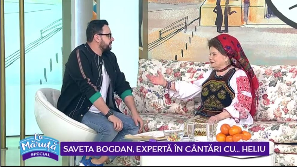 VIDEO Saveta Bogdan, expertă în cântări cu... heliu