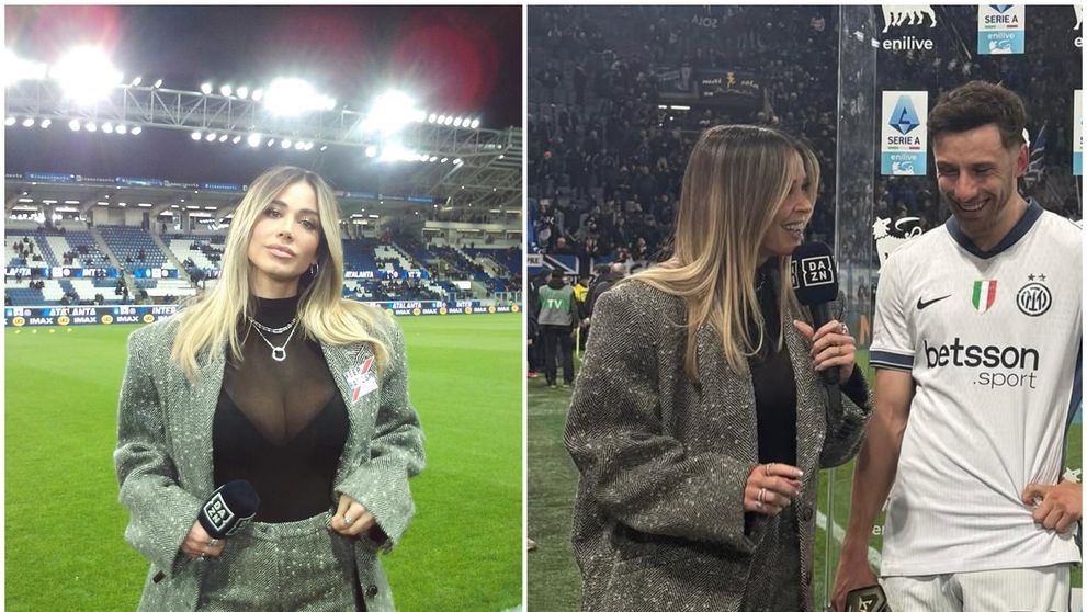 Greu să te concentrezi la interviu! Cea mai frumoasă jurnalistă sportivă din Italia, într-o ținută incendiară la interviurile de după meci
