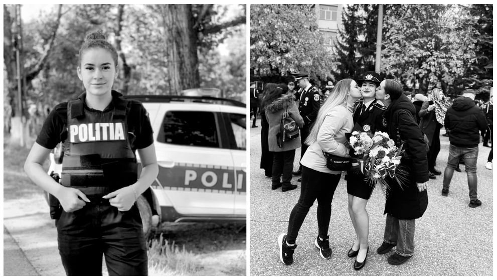 Roberta Ungureanu, condusă pe ultimul drum în localitatea natală. Colegii și prietenii polițistei de 21 de ani sunt sfâșiați de durere