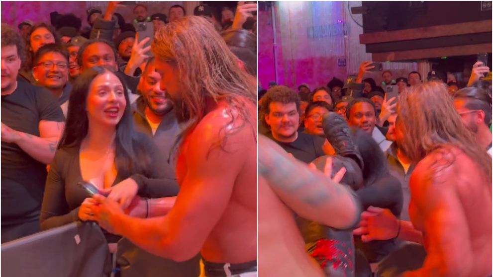 Scenă șocantă la un meci de wrestling! Momentul în care un luptător lovește brusc o femeie, în față, cu bocancul