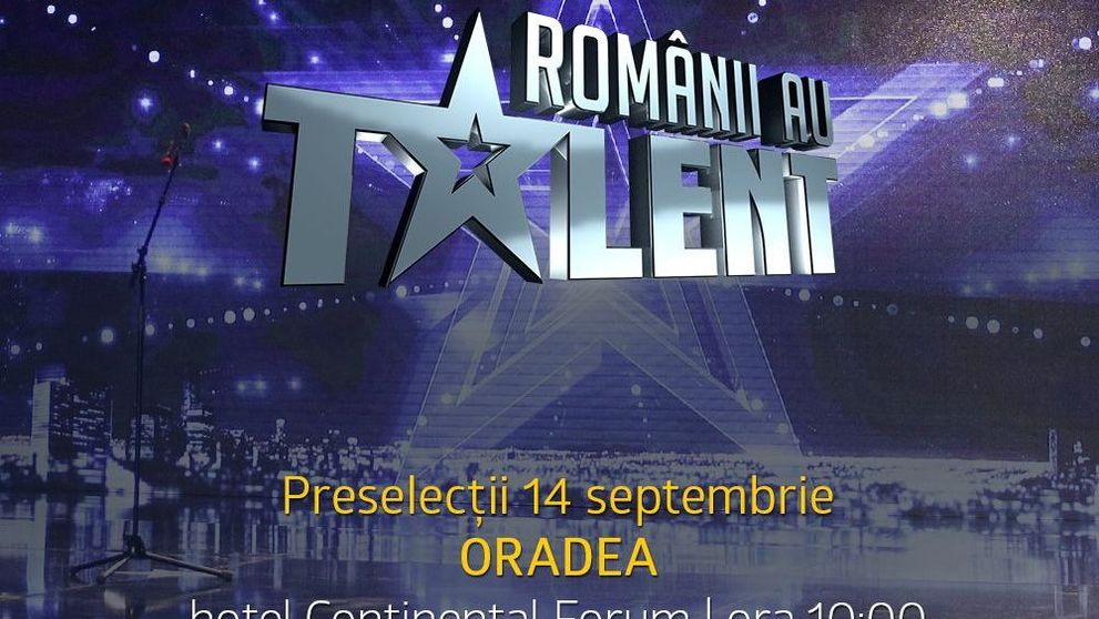 Caravana Romanii au talent ajunge miercuri, 14 septembrie, la Oradea!
