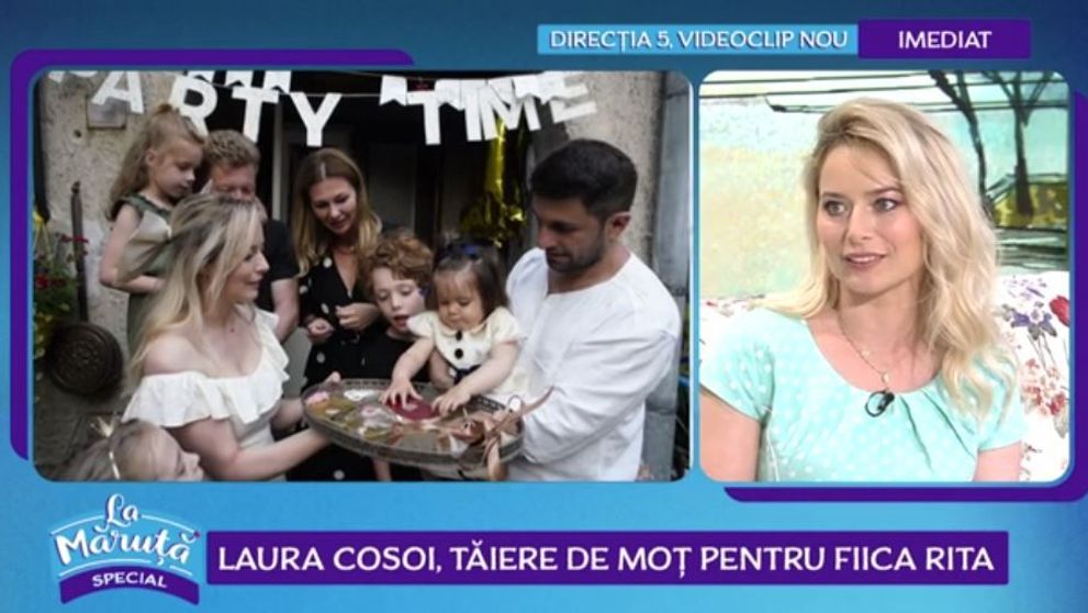 Laura Cosoi, despre petrecerea de un an a Ritei. Ce obiecte a ales micuța la tăierea  moțului