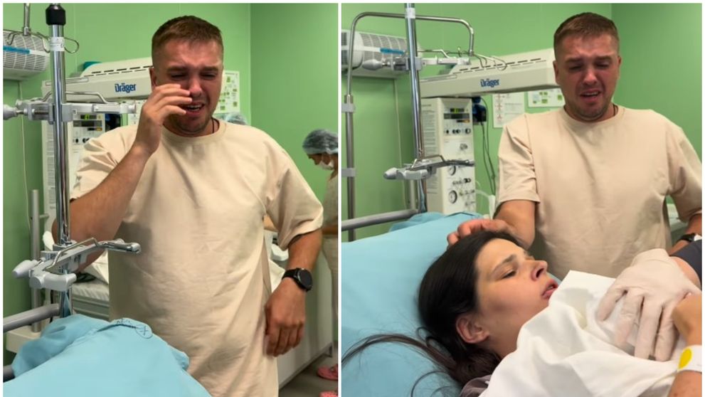Reacția unui tată la nașterea copilului său devine virală. „Respect! Încă un bărbat care nu va spune niciodată că nașterea este floare la ureche”
