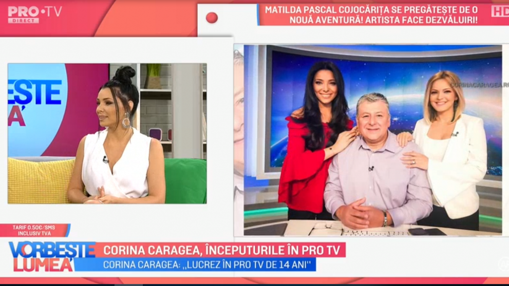 VIDEO Corina Caragea, începuturile în PROTV