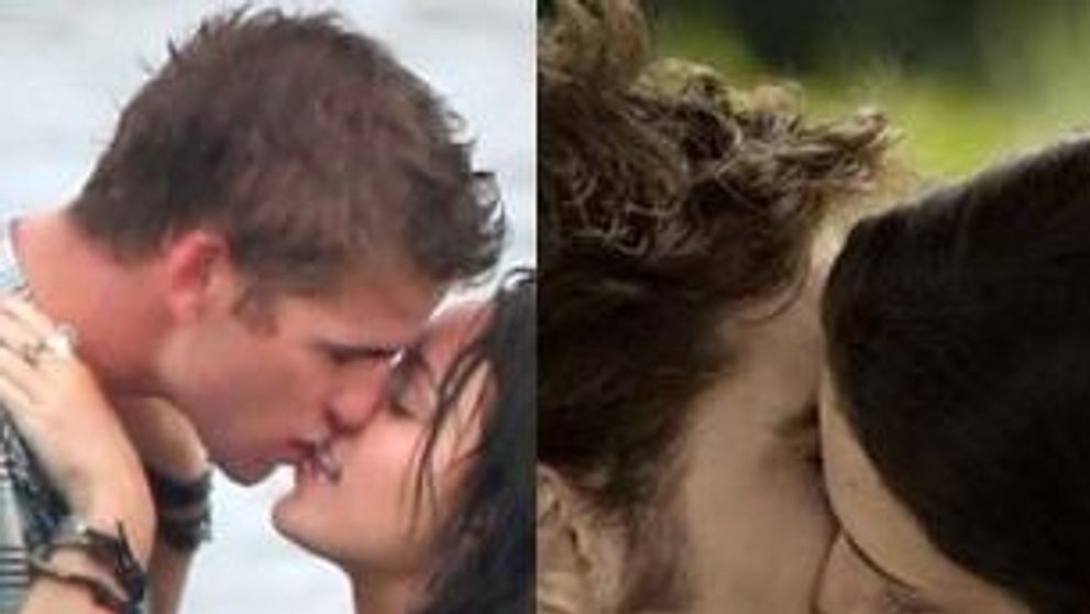 Miley Cyrus si Liam Hemsworth se saruta mai bine decat Kristen Stewart si Robert Pattinson FOTO