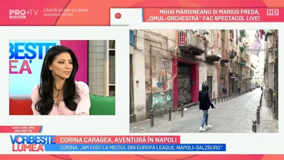 VIDEO Corina Caragea ne vorbește despre experiența avută în Napoli. Ce obiective turistice îți recomandă