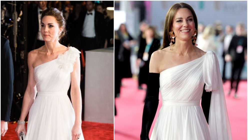 Kate Middleton, apariție de vis la Premiile BAFTA. Prințesa a îmbrăcat aceeași rochie ca la ediția din 2019