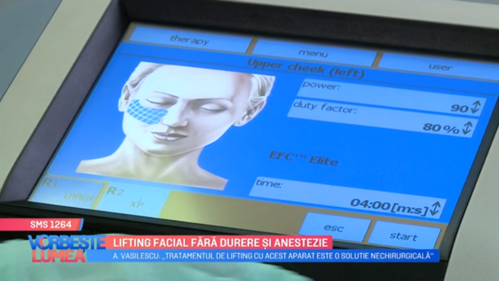 VIDEO Lifting facial fără durere și anestezie