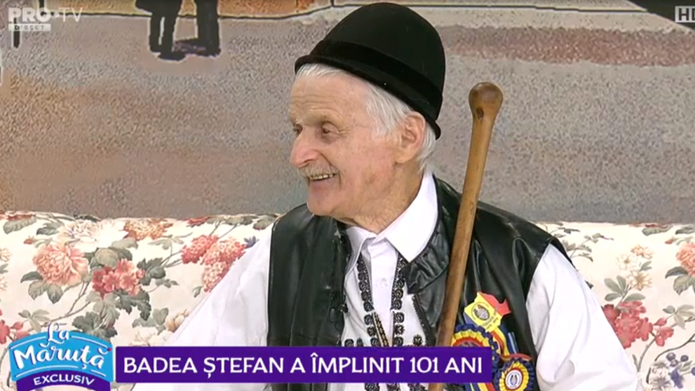 VIDEO Badea Ștefan a împlinit 101 ani