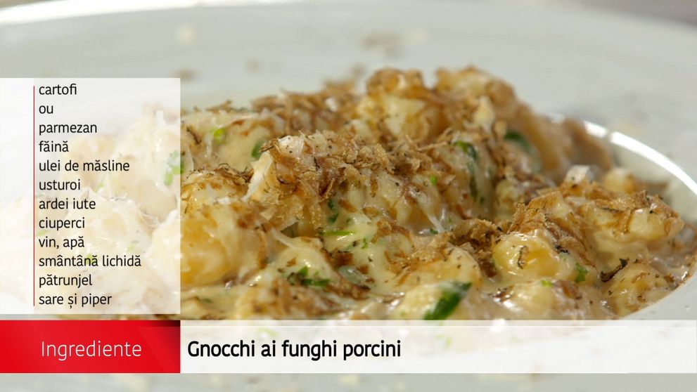 Gnocchi ai funghi porcini