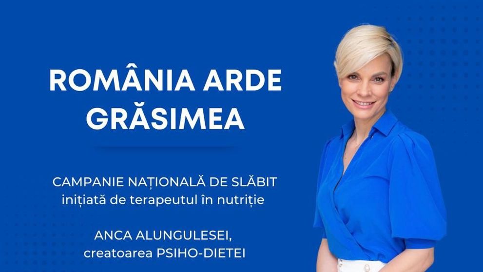 Start „România arde grasimea!”, campania națională de slăbit inițiată de Anca Alungulesei