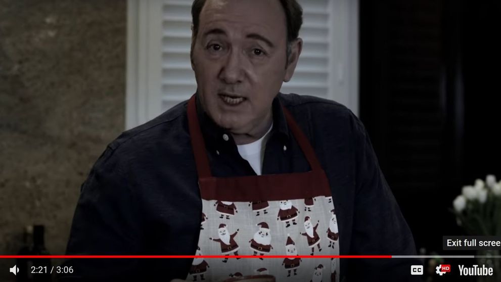 O înregistrare bizară cu actorul Kevin Spacey, vizualizată de aproape 8 milioane de ori în 48 de ore