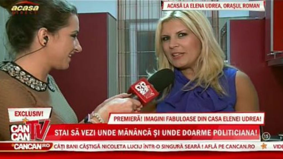 VIDEO: Elena Udrea isi arata casa! Vezi imaginile fabuloase din casa celei mai faimoase femei din politica din Romania