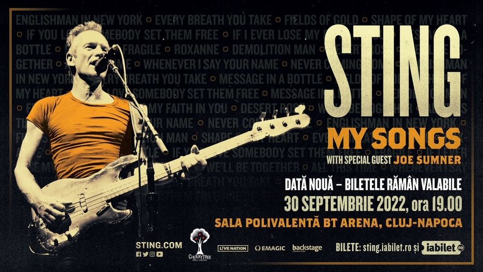 Sting și-a amânat concertele programate între 5 și 21 martie pentru toamna anului 2022