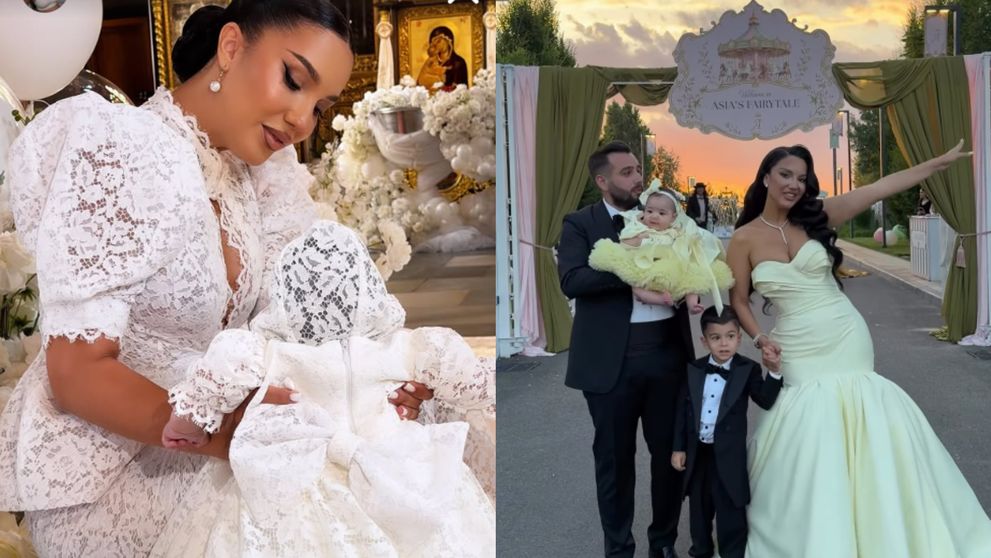 Influencerița Larisa Udilă a transformat botezul fiicei sale, Asia, într-un adevărat basm. Nicole Cherry și soțul ei, Florin, au fost nașii micuței, iar Andra și Theo Rose au făcut show la petrecere