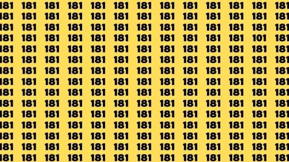 Iluzie optică pentru persoanele cu un IQ ridicat! Doar 1% pot găsi pot găsi numărul 101 în 3 secunde. Tu reușești?