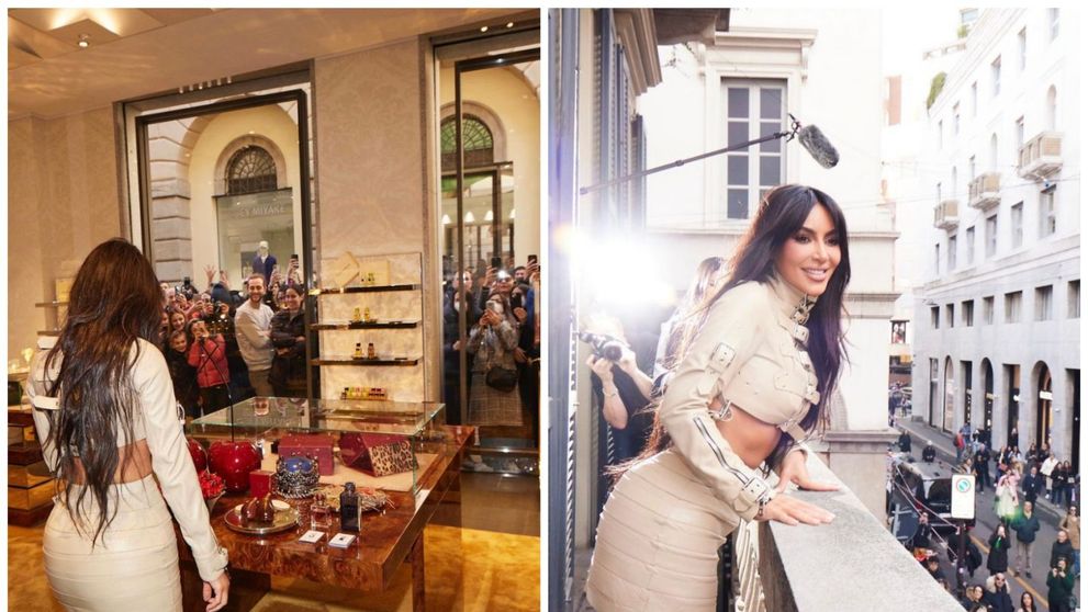 Kim Kardashian a creat isterie pe străzile din Milano! Oamenii s-au îmbulzit pentru o poză cu vedeta