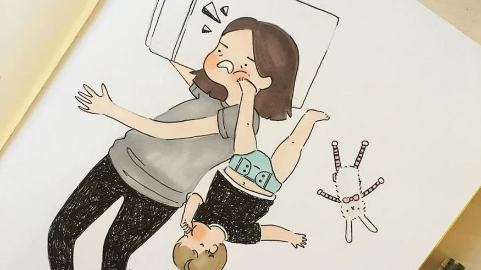 Cum arata o zi din viata unei familii cu un copil de doi ani. Adevarul, spus printr-o serie de imaginii amuzante