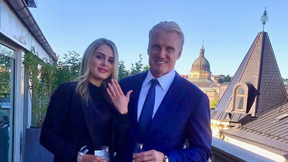 Dolph Lundgren s-a logodit cu antrenoarea de fitness după doar câteva luni de relație. Cum arată tânăra de 24 de ani