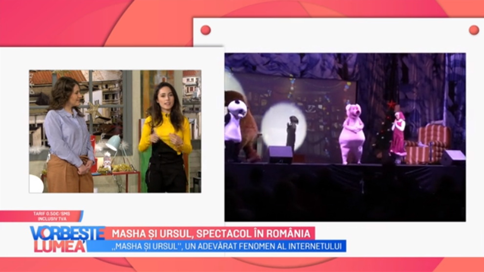 VIDEO Masha și ursul, un nou spectacol în România