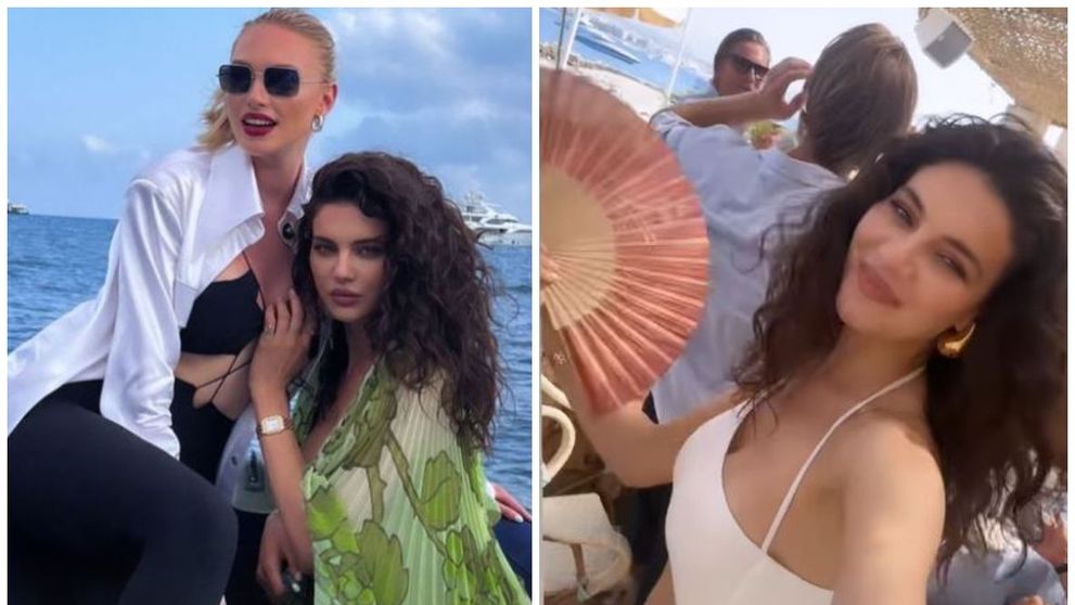 Gina Chirilă și Cristina Ich, surprinse la o petrecere în Saint-Tropez. Româncele s-au afișat în costum de baie pe o barcă