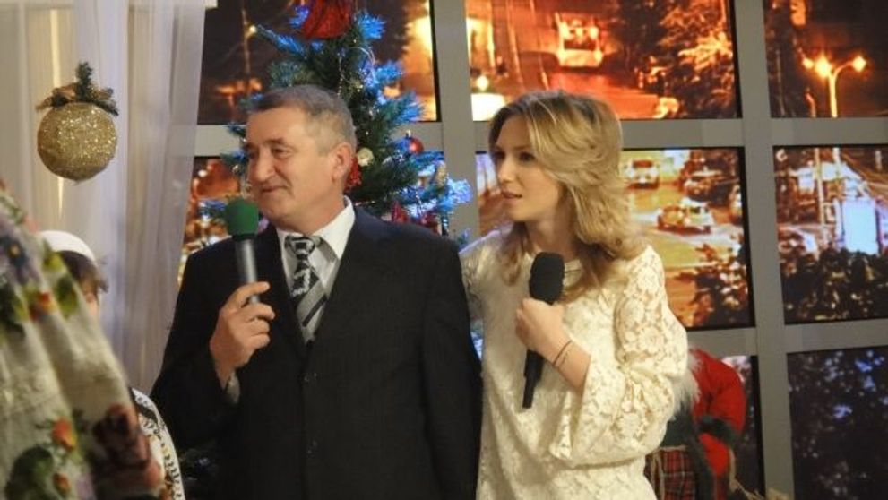 Adela Popescu si tatal ei, pentru prima data intr-un platou la televiziune, la ProTv International