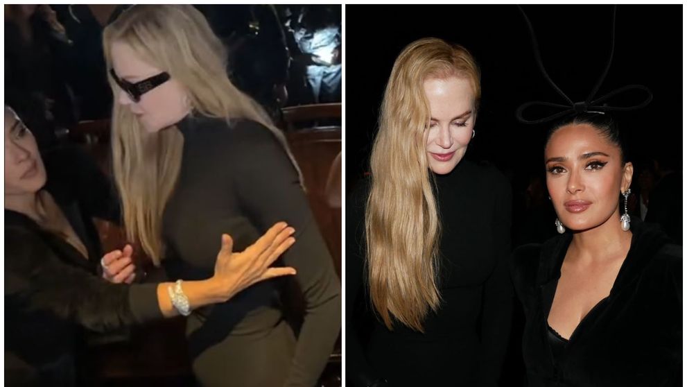 Moment viral la Săptămâna Modei de la Paris. Nicole Kidman o împinge pe Salma Hayek și îi dă o replică neașteptată: „Nu mă atinge!”