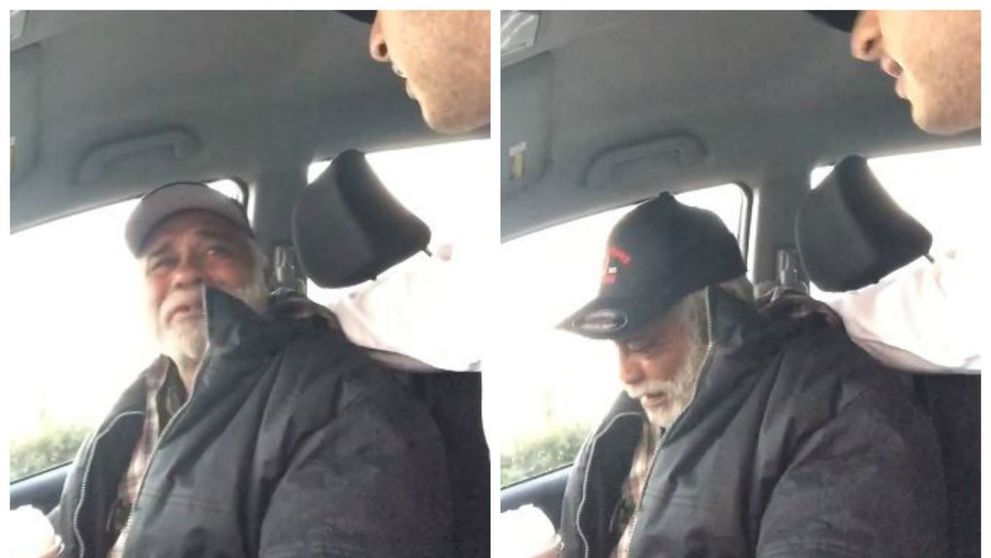 Un veteran s-a urcat in masina unui necunoscut si a avut parte de o surpriza. Batranul nu si-a putut stapani lacrimile