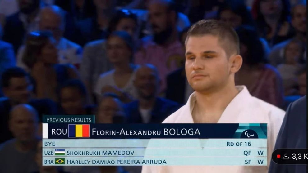 Medalie de aur pentru România la Jocurile Paralimpice de la Paris. Campionul la para-judo Alexandru Bologa și-a pierdut vederea la o vârstă fragedă