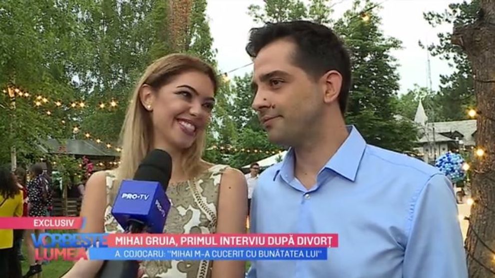 VIDEO Mihai Gruia, primul interviu după divorț
