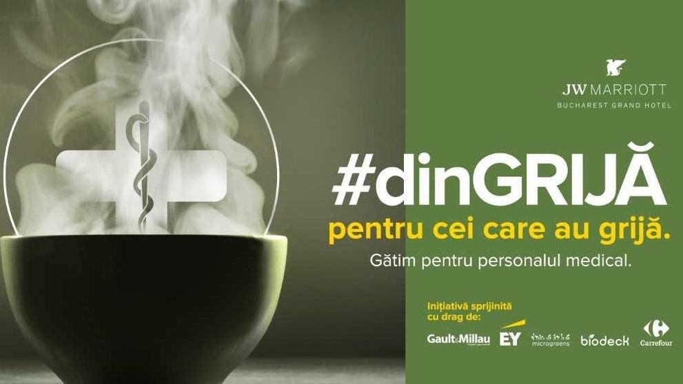 JW Marriott Bucharest Grand Hotel gătește pentru medicii de la spitalul Colentina