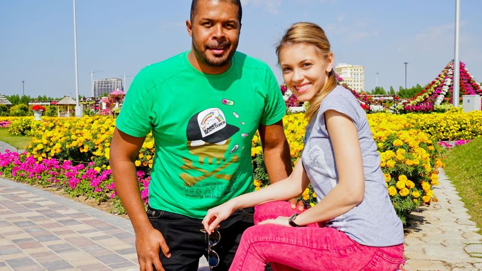 Cabral si Andreea, vacanta in Dubai. GALERIE FOTO
