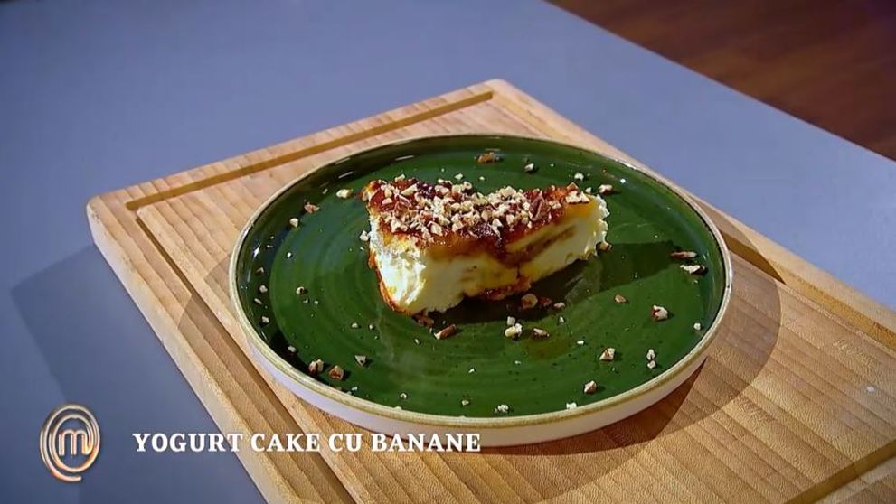 Masterchef 2024, 1 octombrie. Mihaela Stoica - Prăjitură cu iaurt și banană caramelizată