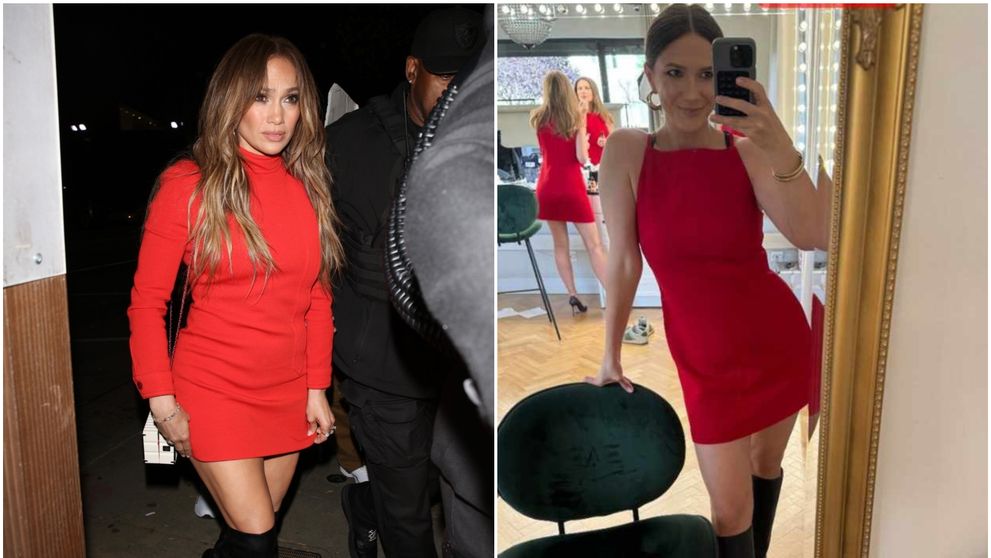 Adela Popescu, apariție de senzație într-o rochie mini roșie, a la J Lo. Ținuta cu care a atras toate privirile