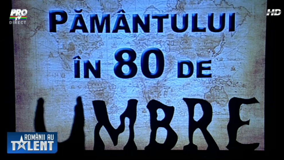 Ocolul Pamantului in 80 de umbre! Sala si juriul l-au aplaudat in picioare! Andra: 