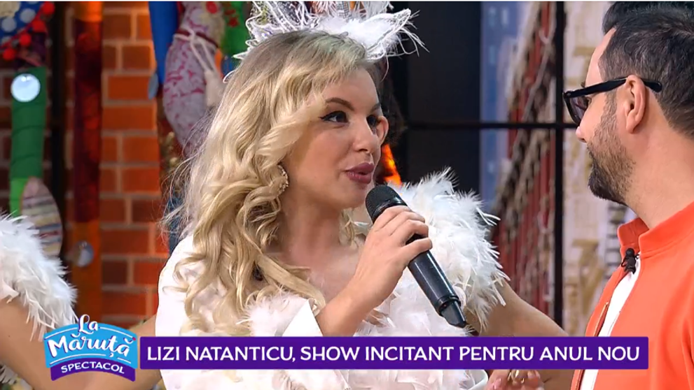 VIDEO Lizi Natanticu, show incitant pentru Anul Nou