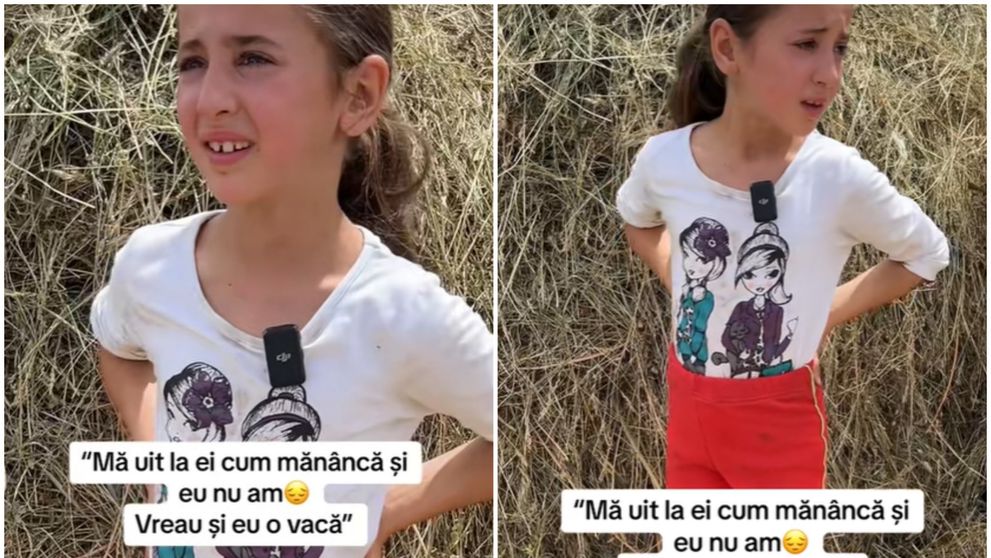 VIDEO Povestea emoționantă a unei fetițe sărmane de pe TikTok a impresionat o țară întreagă! Singura dorință a copilei este o vacă pentru familia ei: „Mă uit la ei cum mănâncă și eu nu am”
