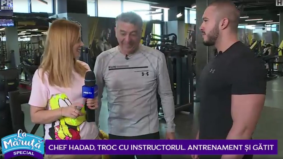 VIDEO Chef Hadad, troc cu instructorul, antrenament și gătit